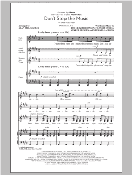 page one of Don't Stop The Music (SATB Choir)