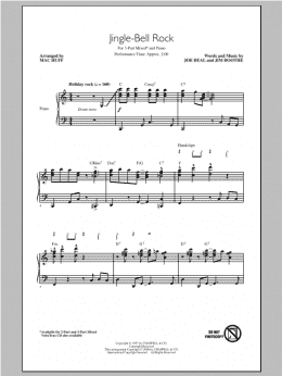 page one of Jingle Bell Rock (3-Part Mixed Choir)