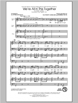 page one of We're All In This Together (from High School Musical) (arr. Alan Billingsley) (SATB Choir)
