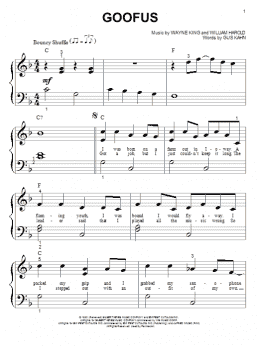 page one of Goofus (Big Note Piano)