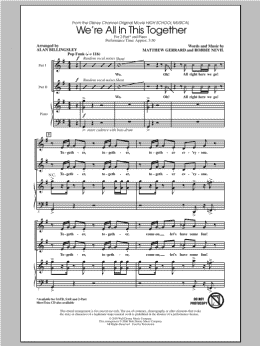 page one of We're All In This Together (from High School Musical) (arr. Alan Billingsley) (2-Part Choir)