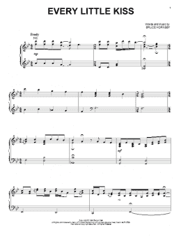 page one of Every Little Kiss (Piano, Vocal & Guitar Chords (Right-Hand Melody))