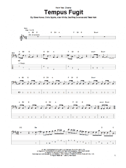 page one of Tempus Fugit (Bass Guitar Tab)