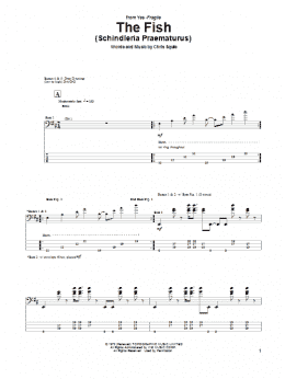 page one of The Fish (Schindleria Praematurus) (Bass Guitar Tab)