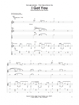 page one of I Got You (Guitar Tab)