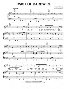 page one of Twist Of Barbwire (Piano, Vocal & Guitar Chords (Right-Hand Melody))