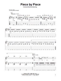 page one of Piece By Piece (Guitar Tab (Single Guitar))