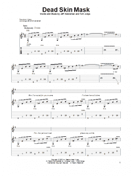 page one of Dead Skin Mask (Guitar Tab (Single Guitar))