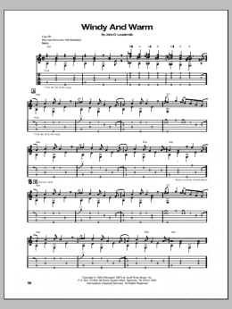 page one of Windy And Warm (Guitar Tab)