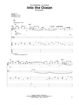 page one of Into The Ocean (Guitar Tab)