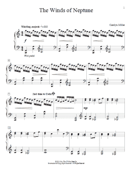 page one of The Winds Of Neptune (Educational Piano)