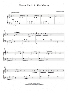 page one of From Earth To The Moon (Educational Piano)