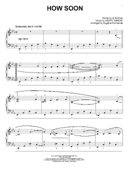 page one of How Soon (Piano Solo)