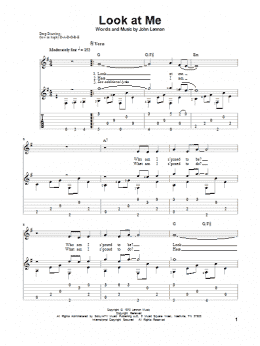 page one of Look At Me (Solo Guitar)