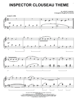 page one of Inspector Clouseau Theme (Piano Solo)