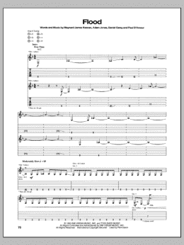 page one of Flood (Guitar Tab)