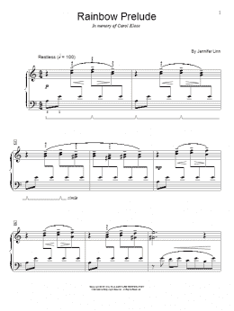 page one of Rainbow Prelude (Educational Piano)