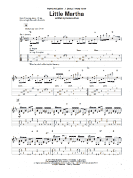 page one of Little Martha (Solo Guitar)