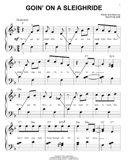 page one of Goin' On A Sleighride (Big Note Piano)