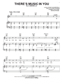 page one of There's Music In You (from Cinderella) (Piano, Vocal & Guitar Chords (Right-Hand Melody))