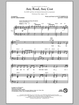 page one of Any Road, Any Cost (arr. Keith Christopher) (SATB Choir)