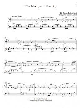 page one of The Holly And The Ivy (Educational Piano)