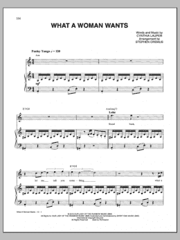 page one of What A Woman Wants (Piano & Vocal)