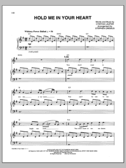 page one of Hold Me In Your Heart (Piano & Vocal)
