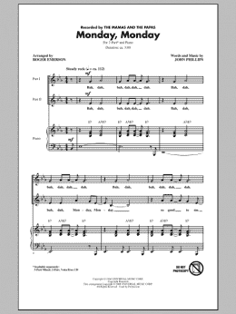 page one of Monday, Monday (2-Part Choir)