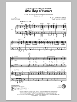 page one of Little Shop Of Horrors (from Little Shop of Horrors) (arr. Mark Brymer) (SAB Choir)