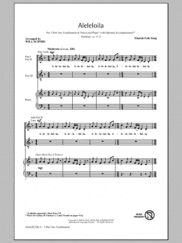 page one of Alleleloila (3-Part Mixed Choir)