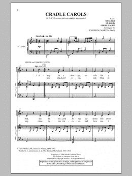 page one of Cradle Carols (from Carols For Choir And Congregation) (SATB Choir)