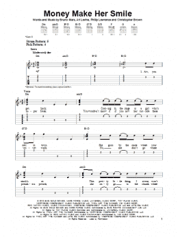 page one of Money Make Her Smile (Easy Guitar Tab)