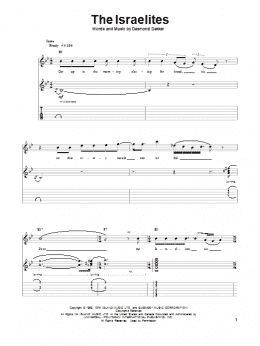 page one of The Israelites (Guitar Tab (Single Guitar))