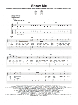 page one of Show Me (Easy Guitar Tab)