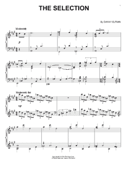 page one of The Selection (Piano Solo)