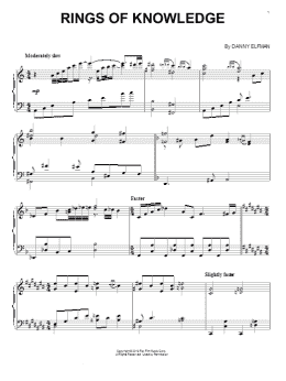 page one of Rings Of Knowledge (Piano Solo)