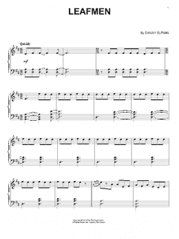 page one of Leafmen (Piano Solo)