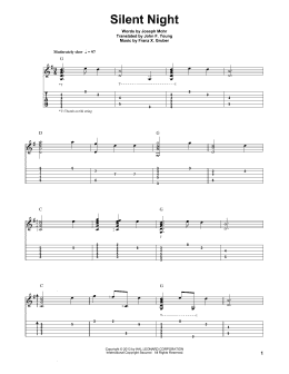 page one of Silent Night (Solo Guitar)