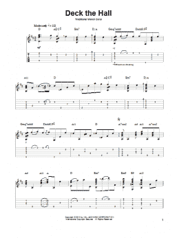 page one of Deck The Hall (Solo Guitar)