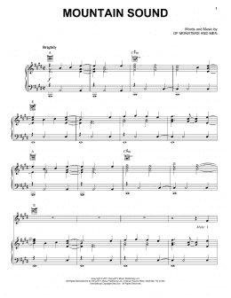 page one of Mountain Sound (Piano, Vocal & Guitar Chords (Right-Hand Melody))