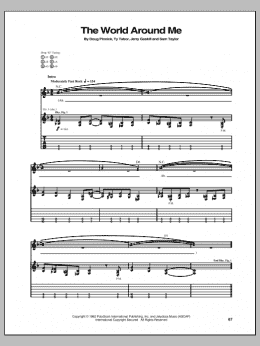 page one of The World Around Me (Guitar Tab)