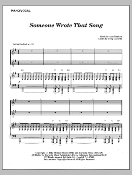 page one of Someone Wrote That Song (Piano & Vocal)
