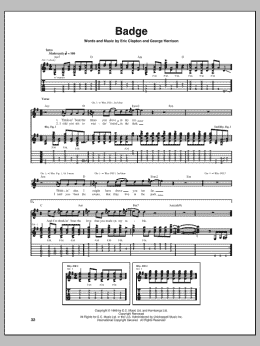 page one of Badge (Guitar Tab)
