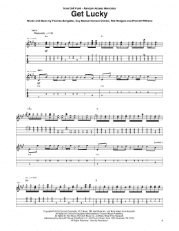page one of Get Lucky (Guitar Tab)