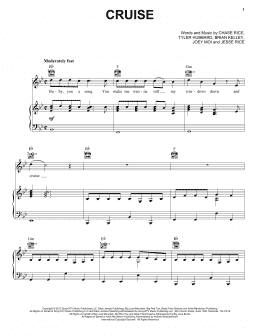 page one of Cruise (Piano, Vocal & Guitar Chords (Right-Hand Melody))