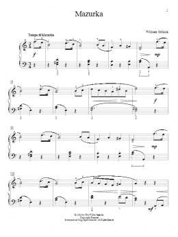 page one of Mazurka (Educational Piano)