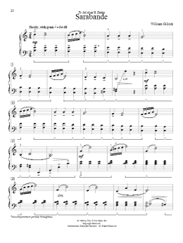 page one of Sarabande (Educational Piano)