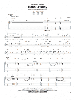 page one of Baba O'Riley (Guitar Tab)