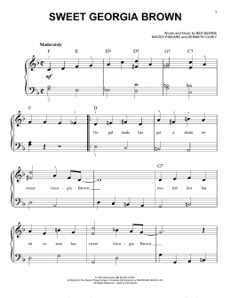 page one of Sweet Georgia Brown (Easy Piano)